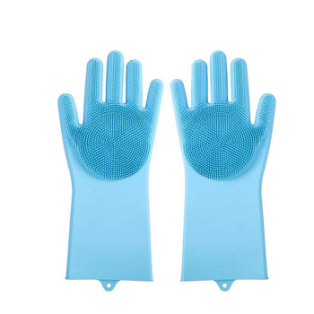 Silicone Washing Full Finger Gloves