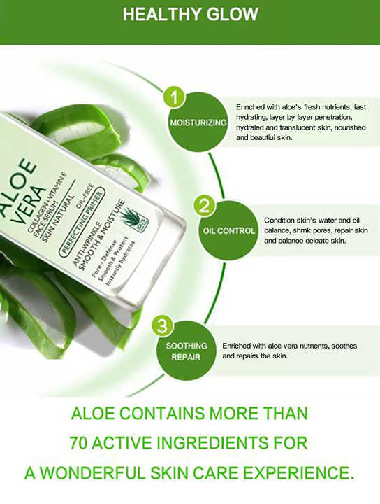 Aloe vera collagen face serum