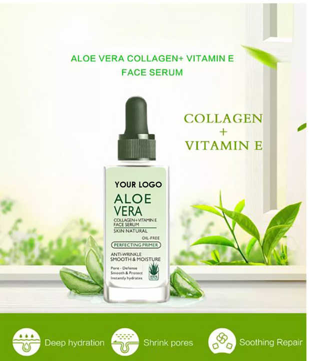 Aloe vera collagen face serum