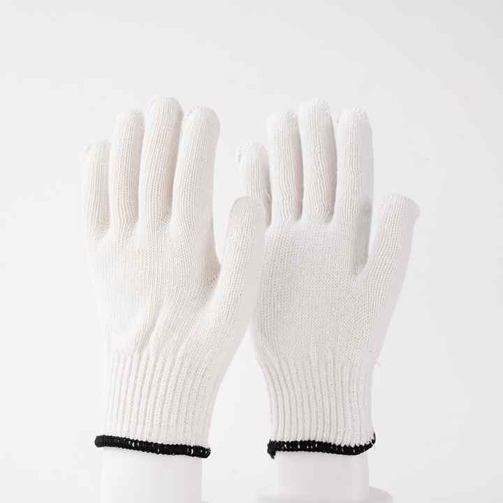 white cotton gloves