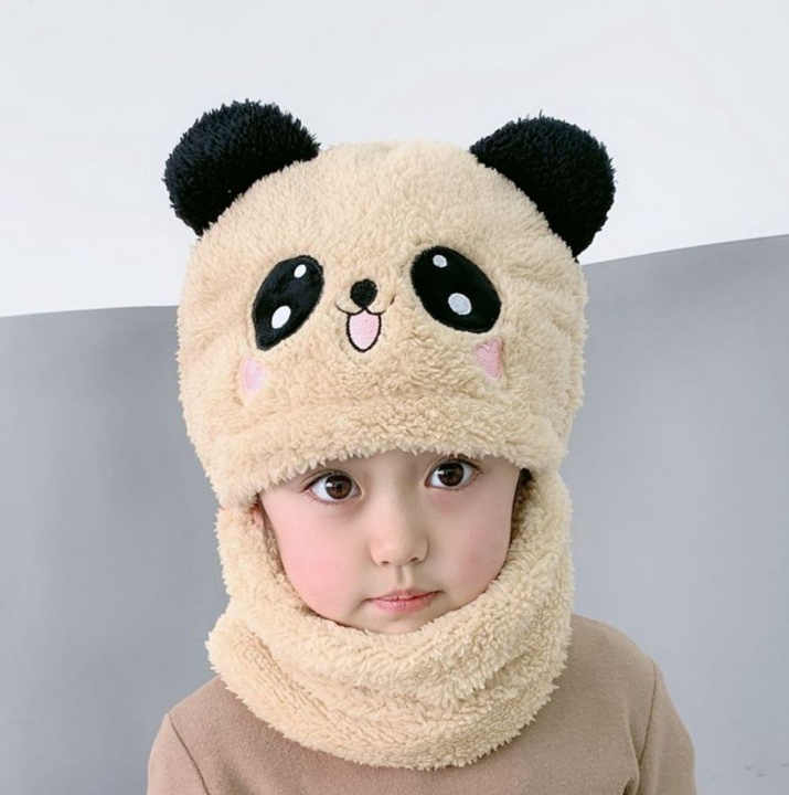 Kids Wool Cap and Neck Warmer