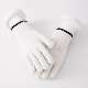 white cotton gloves