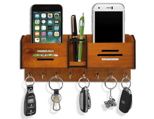 Multipurpose Design Wooden Key Holder