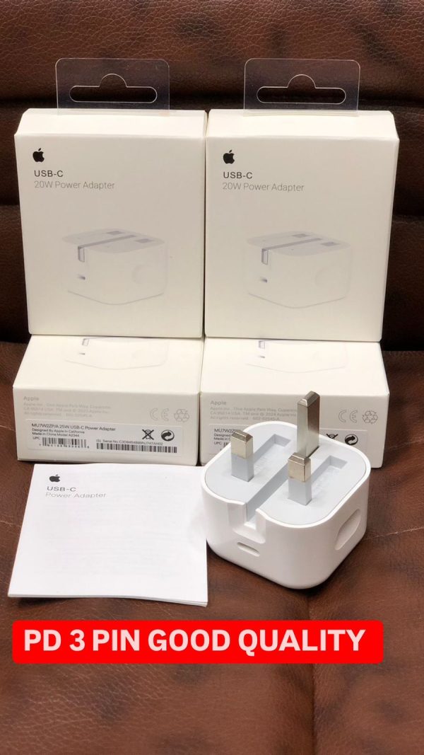 3 Pin Plug 20w Usb-c Power Adapter